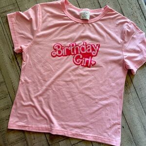 PINK BIRTHDAY GIRL SHIRT SZ 10-11y
